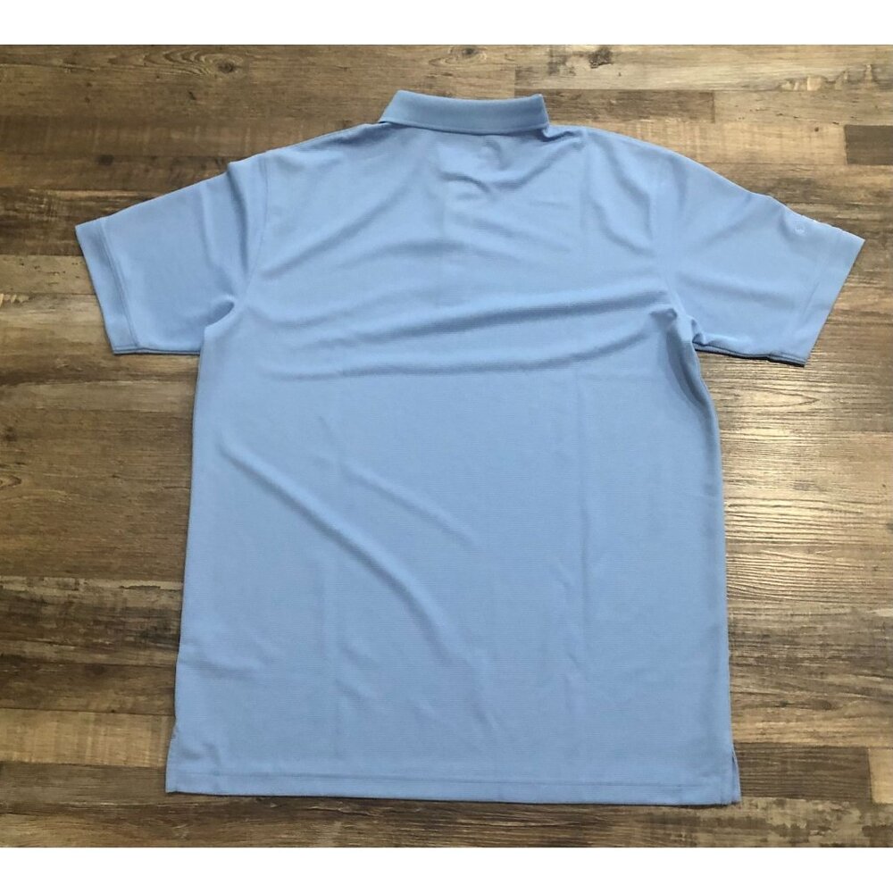 Callaway Opti Dry Mens Medium Blue Short Sleeve Golf Polo Shirt New with Tags - Picture 4 of 5
